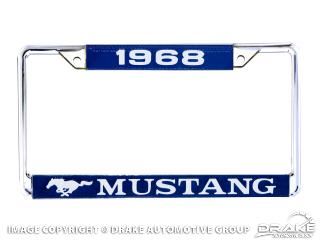 Picture of 1968 Mustang Year Dated License Plate Frame : ACC-LPF-68