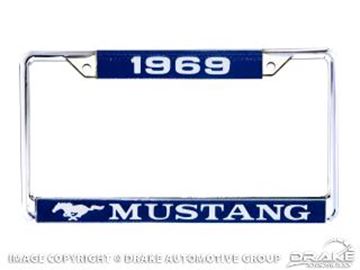 Picture of 1969 Mustang Year Dated License Plate Frame : ACC-LPF-69