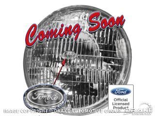 Picture of 1964-73 Mustang 7" Round Halogen Sealed Beam Headlamp, Right Hand Drive : C0DZ-13007-AUS