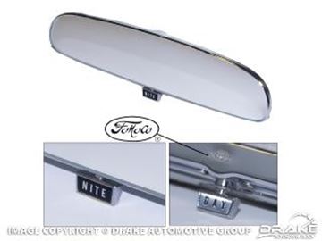 Picture of 1965-66 Mustang Day/Night Mirror with FoMoCo Logo : C6ZZ-17700-FMC