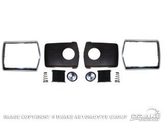 Picture of 1968-70 Mustang Seat Belt Buckle Restoration Kit-Deluxe Chrome : C8AZ-65611A72CK