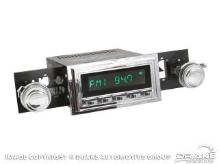 Picture of 19640973 Mustang RetroSound Zuma Radio with Chrome Buttons : RS-ZUMA-C