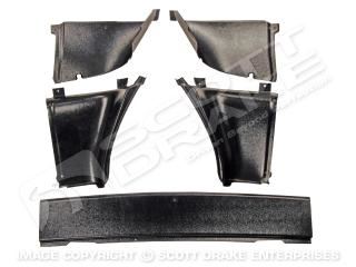 Picture of 1965-66 Mustang Fastback Rear Trim Panel Set-5 Piece : C5ZZ-6331222/3K