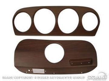 Picture of 1969 Mustang Deluxe Walnut Dash Inserts : C9ZZ-10838-WMIK